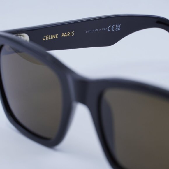 Celine CL40206I 01E Sunglasses Shiny Black Square Frame - Picture 7 of 10